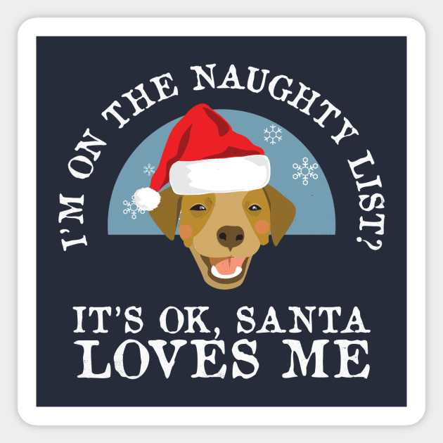 Funny Naughty Dog Puppy Lovers Christmas Shirt Gift Sticker by Freid